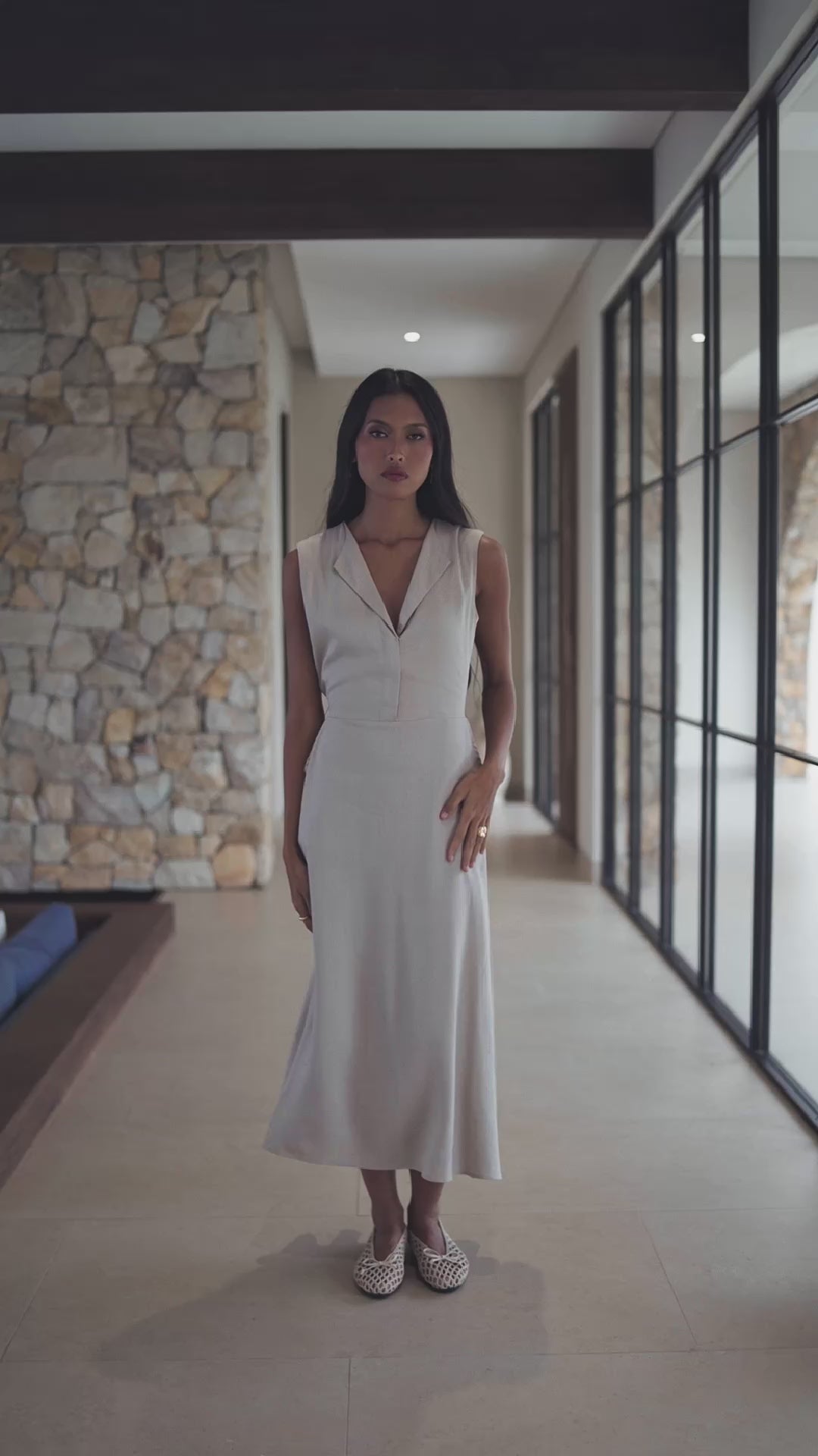 Lucia Dress in Sand