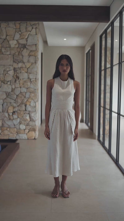 Lava Dress in Beige