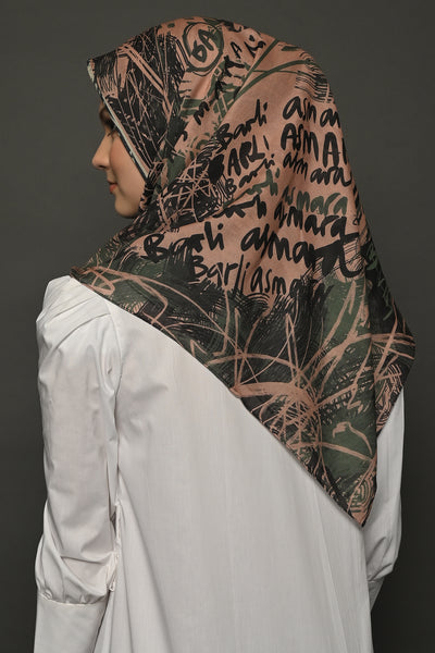Grafitti Scarf in Army