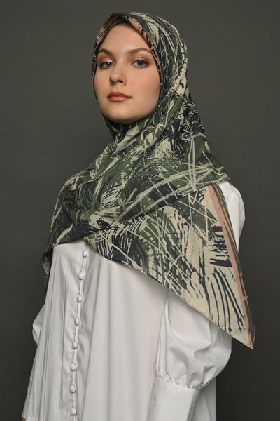 Grafitti Scarf in Army