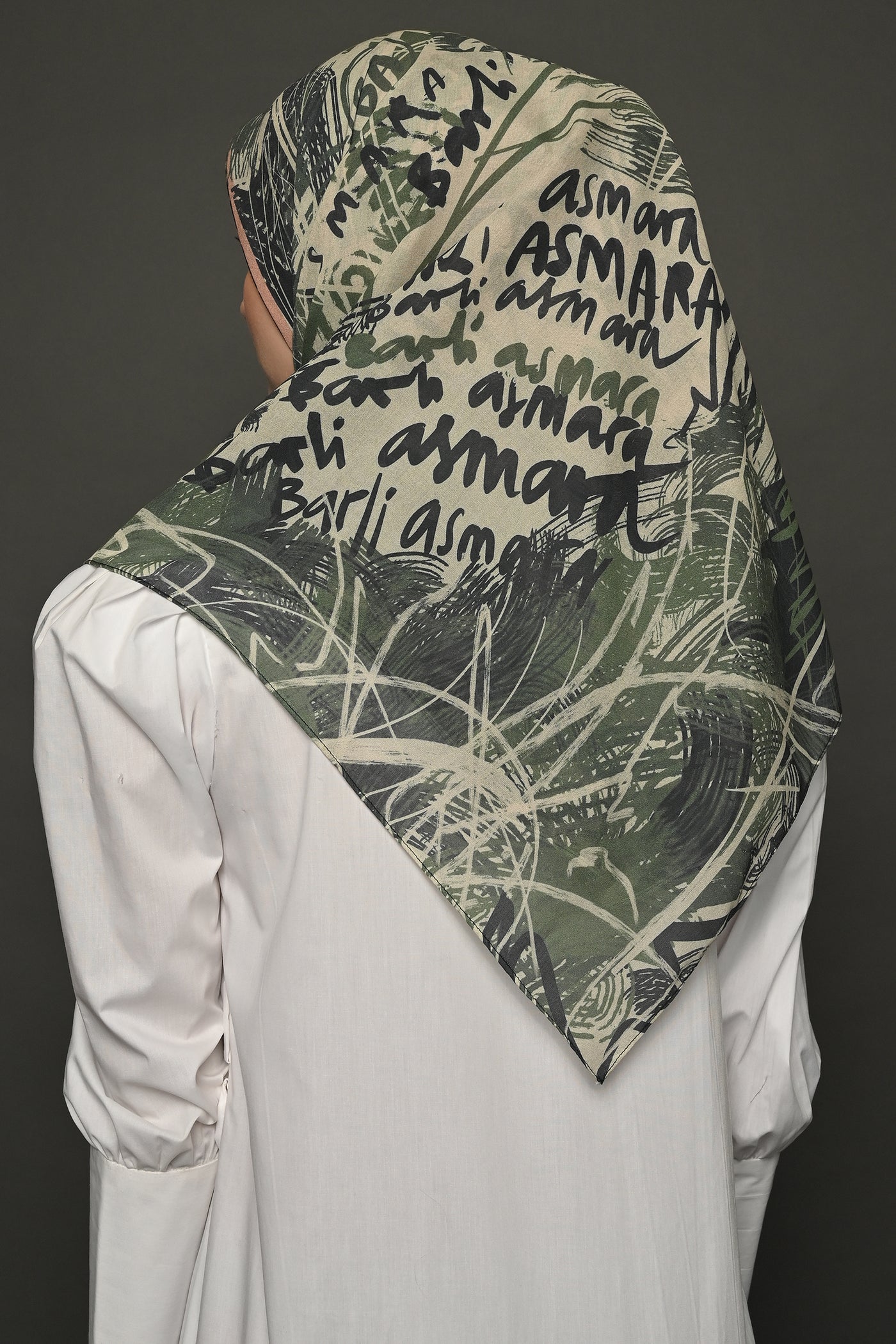 Grafitti Scarf in Army