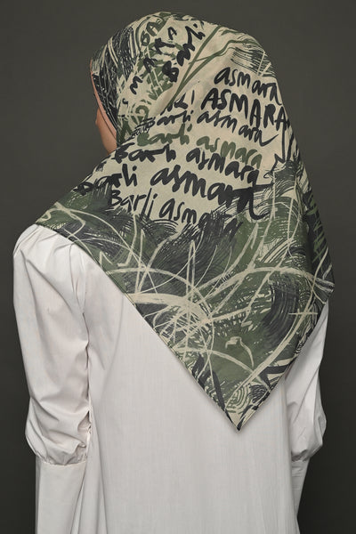 Grafitti Scarf in Army