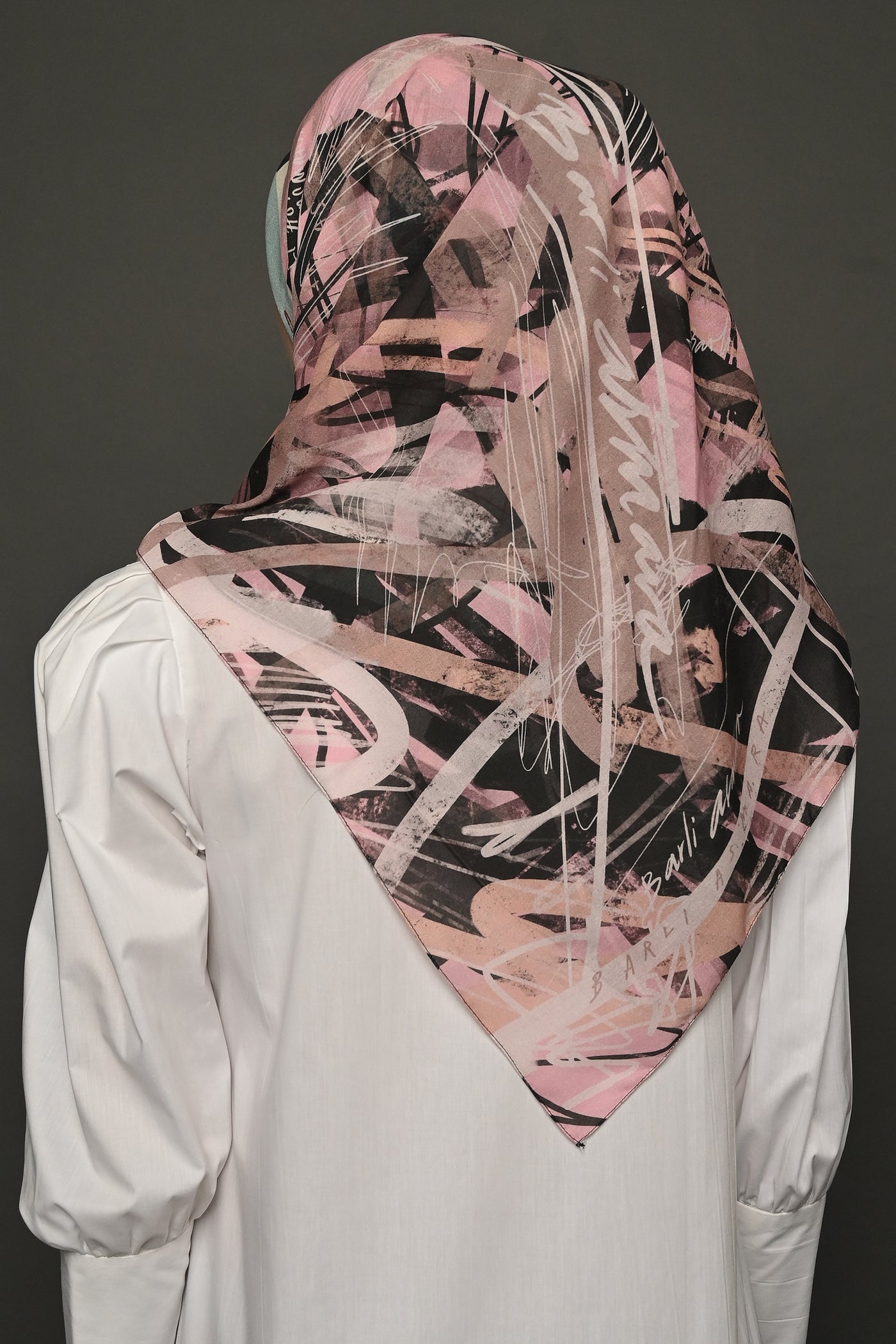Grafitti Scarf in Mint
