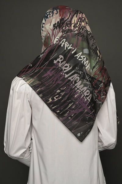 Grafitti Scarf in Multicolors